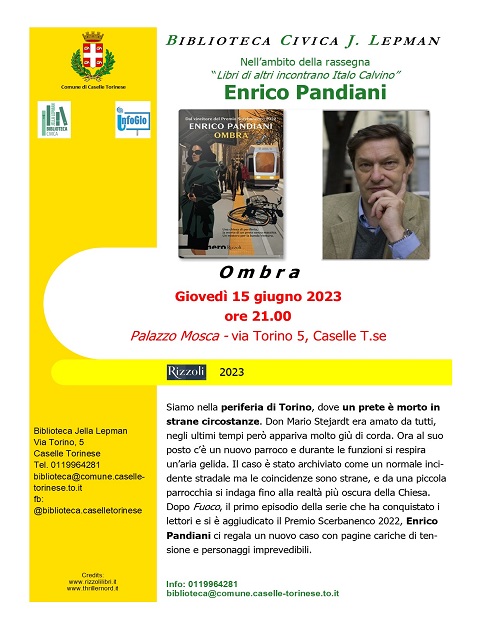 Enrico Pandiani presenta il suo ultimo romanzo "Ombra"