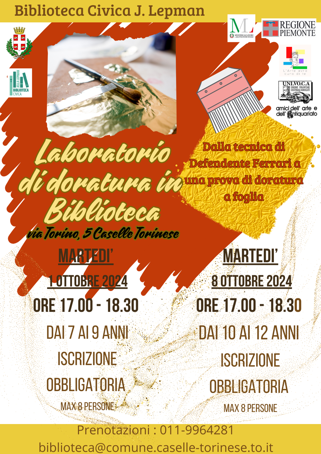 Laboratorio di doratura per bambini