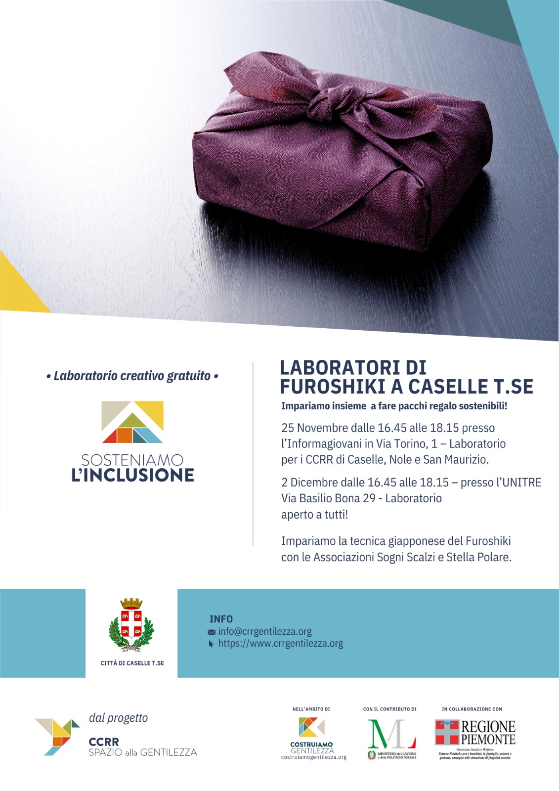 Laboratori di Furoshiki a Caselle T.se!